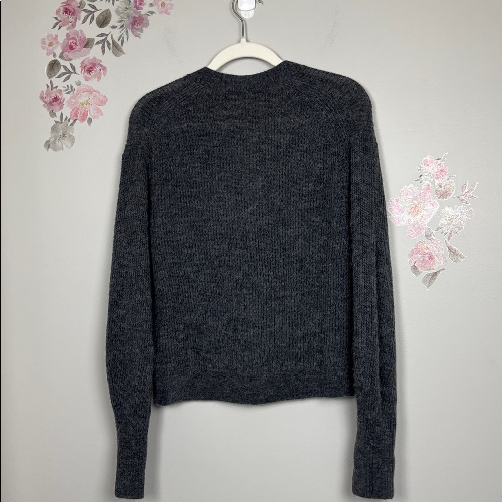 Quince Dark Gray Wool/Alpaca Blend Cardigan - Size M - Picture 8 of 8